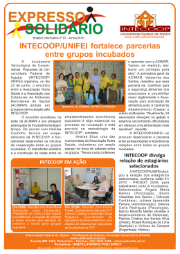INTECOOP/UNIFEI fortalece parcerias entre grupos incubados