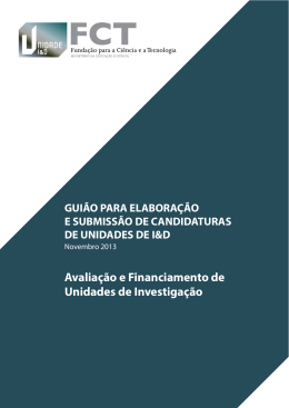 Gui&atilde;o para elabora&ccedil;&atilde;o e submiss&atilde;o de candidaturas
