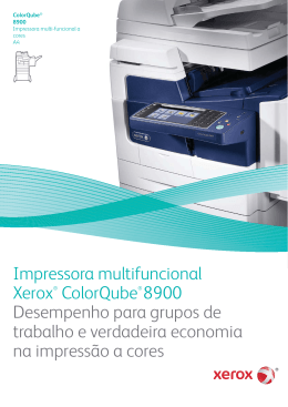 Impressora multifuncional Xerox&reg; ColorQube&reg; 8900 Desempenho