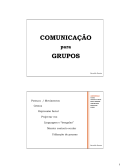 Comunicação para grupos