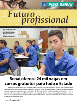 Senai oferece 24 mil vagas em cursos gratuitos para todo o