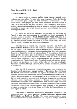 Leia a íntegra da proposta do candidato Beto Richa (PSDB)