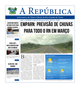 Emparn: previs&atilde;o de chuvas para todo o rn em mar&ccedil;o