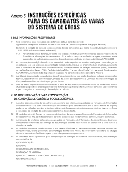 Manual Sistema de Cotas - Sub-Reitoria de Pós