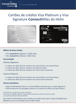 cartão platinum - ConnectMiles