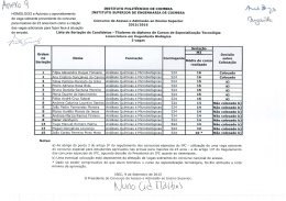 HOMOLOGO e Autorizo o aproveitamento de vaga sobrante