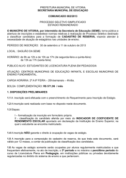 PREFEITURA MUNICIPAL DE VITORIA SECRETARIA