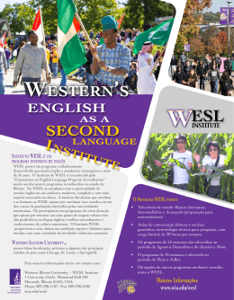 InstItuto WEsL &eacute; um - Western Illinois University