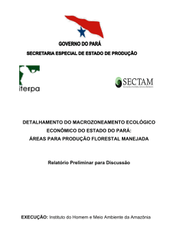 DETALHAMENTO DO MACROZONEAMENTO ECOL&Oacute;GICO