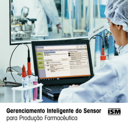 Gerenciamento Inteligente do Sensor para Produ&ccedil;&atilde;o Farmac&ecirc;utica