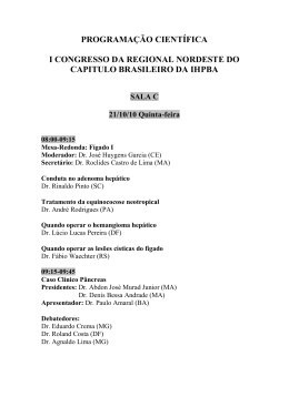 PROGRAMA&Ccedil;&Atilde;O OFICIAL PRELIMINAR