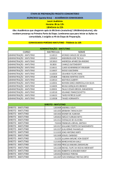 CURSO MATRICULA NOME