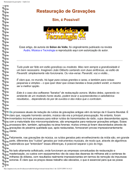 Restaura&ccedil;&atilde;o de grava&ccedil;&otilde;es - Audio List