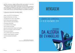 servidores da alegria do Evangelho