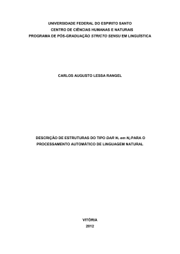 DESCRIÇÃO DE ESTRUTURAS DO TIPO DAR N1 em N2 PARA O