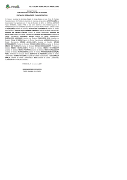 edital do resultado final definitivo