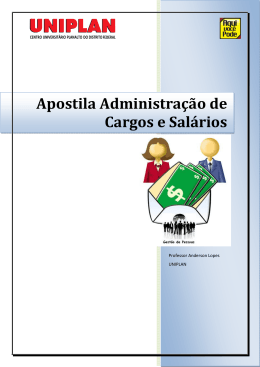 Apostila Administra&ccedil;&atilde;o de Cargos e Sal&aacute;rios