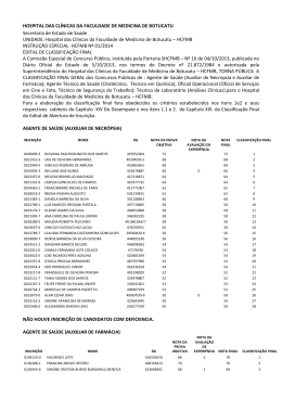 Edital de Classificação Final