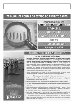 Prova - CESPE / UnB