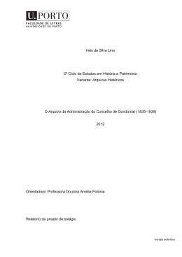 Inês da Silva Lino 2º Ciclo de Estudos em História e Património