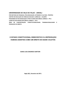 o estado constitucional democr&aacute;tico e a reprodu&ccedil;&atilde;o