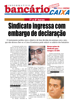 caixa - Sindicato dos Bancários de Brasília