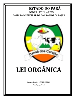 LEI ORG&Acirc;NICA
