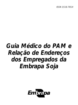 Guia M&eacute;dico do PAM e Rela&ccedil;&atilde;o de Endere&ccedil;os dos