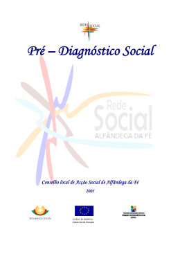 Pr&eacute; - Diagn&oacute;stico Social