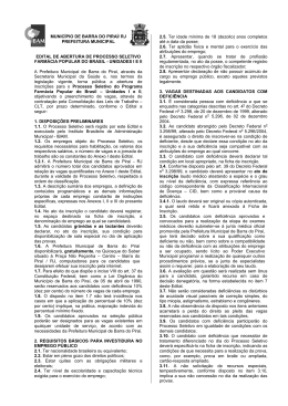 Documenta&ccedil;&atilde;o do Concurso