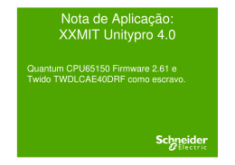 Nota de Aplicação: XXMIT Unitypro 4.0