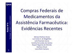 Compras Federais de Medicamentos da Assistência