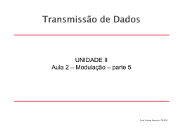 UNIDADE II Aula 2 – Modulação – parte 5