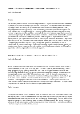 A Desraz&atilde;o do Encontro no Compasso da Tranfer&ecirc;ncia