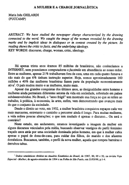 Maria Ines GHll.ARDI (PUCCAMP) ABSTRACT: We have