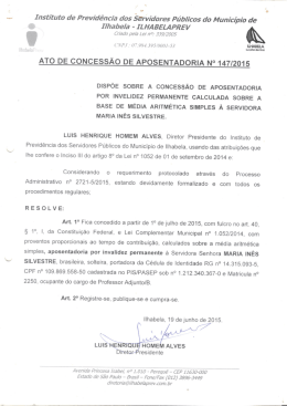 147_2015 Concessão de Aposentadoria Maria Inês