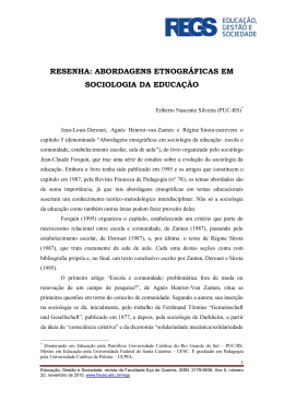 resenha: abordagens etnogr&aacute;ficas em sociologia da