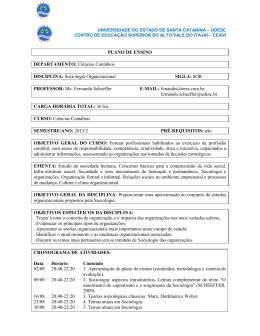 PLANO DE ENSINO DEPARTAMENTO: Ciências - Ceavi