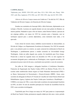 Roberto Campos - CPDOC - Funda&ccedil;&atilde;o Getulio Vargas
