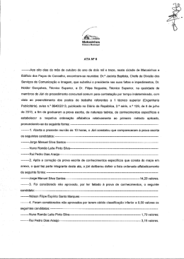 candidato: nhos - Câmara Municipal de Matosinhos