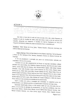 ACTA NU 4 - Junta de Freguesia de Bedu&iacute;do
