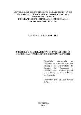Disserta&ccedil;&atilde;o - UNIEDU - Governo do Estado de Santa Catarina