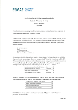 ATA n&ordm;4 - Lista Unit&aacute;ria de Ordena&ccedil;&atilde;o Final
