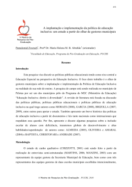 A implanta&ccedil;&atilde;o e implementa&ccedil;&atilde;o da pol&iacute;tica de educa&ccedil;&atilde;o