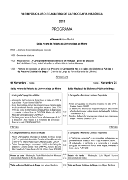 Programa - Universidade do Minho