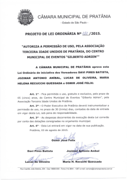 CÂMARA MUNICIPAL DE PRATANIA - câmara municipal de pratânia