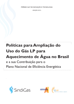 Pol&iacute;ticas para Amplia&ccedil;&atilde;o do Uso do G&aacute;s LP para Aquecimento de