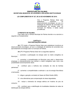 LEI COMPLEMENTAR N&ordm; 327 DE 24/11/2015