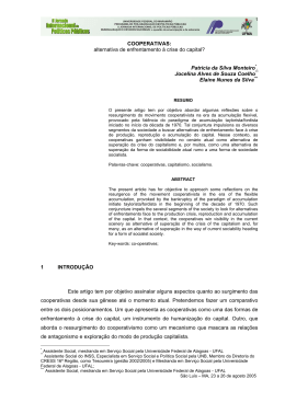 alternativa de enfrentamento &agrave; crise do capital?