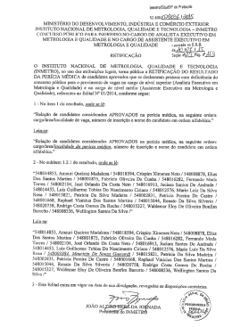Retificação Perícia Médica